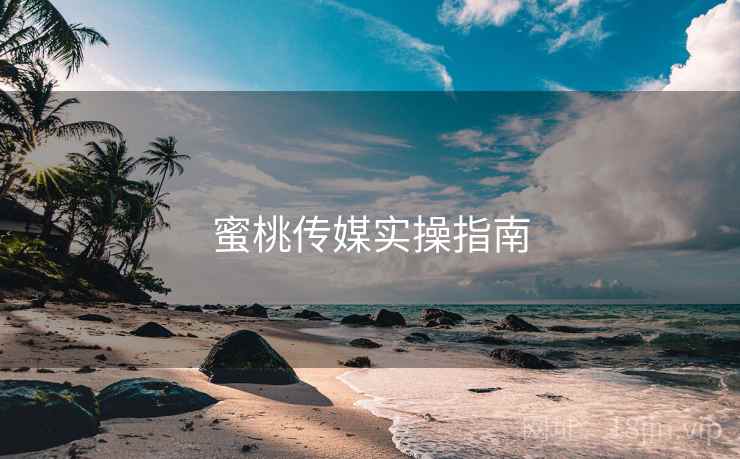 蜜桃传媒实操指南  第1张